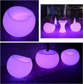 img 3 attached to Transform Any Space With Magshion'S LED Light Up Egg Shape Ball Chair For A Fun & Stylish Lounge Experience!
