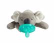 philips avent soothie snuggle pacifier holder with detachable pacifier, koala, 0m+, scf347/06 logo