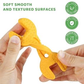 img 2 attached to 🔨 Fu Store Soft Silicone Teething Toys - 4 Pack Hammer Set for Soothing Babies' Gums