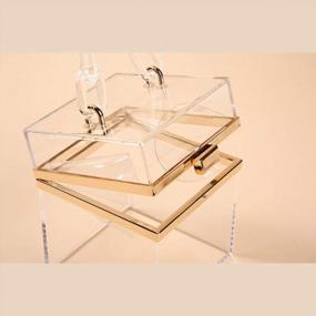 img 1 attached to Elegant Clear Acrylic Evening Bag - Perfect For Weddings | WEDDINGHELPER