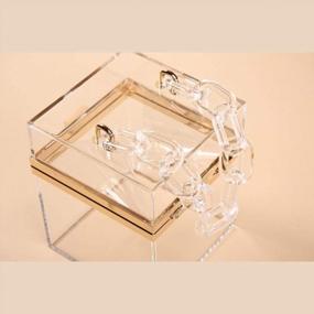 img 3 attached to Elegant Clear Acrylic Evening Bag - Perfect For Weddings | WEDDINGHELPER