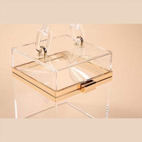 img 2 attached to Elegant Clear Acrylic Evening Bag - Perfect For Weddings | WEDDINGHELPER