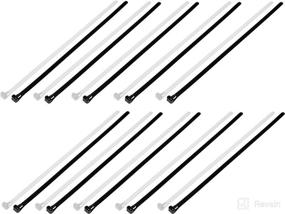 img 1 attached to Dorman 83762 12 In. Reusable Black and White Wire Ties (20 Pack) - Premium Quality Cable Management Solution