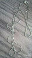 img 1 attached to 2mm Diamond Cut Rope Chain Necklace in Sterling Silver - Italian Made review by Kara Love