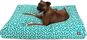 img 4 attached to 🐾 Premium Pacific Aruba Extra Large Rectangle Indoor Outdoor Pet Dog Bed: Removable Washable Cover, by Majestic Pet Products - Ensuring Comfort and Convenience!