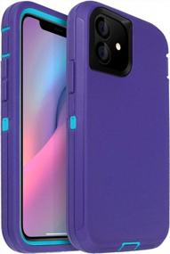 img 4 attached to Heavy Duty Shockproof Drop Protection Rugged IPhone 11 Case (6.1") - 3-Layer Protective Durable Cover For Apple IPhone 11 6.1-Inch