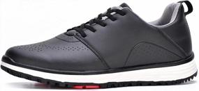 img 3 attached to Spikeless And Waterproof: NOXNEX Men'S Golf Shoes For Comfortable And Slip Resistant Golfing Experience