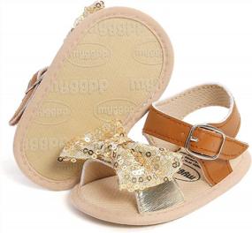 img 4 attached to Soft Sole Baby Sandals For Boys And Girls - Perfect Summer Shoes For First Walkers And Beach Play