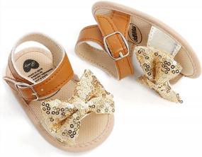 img 1 attached to Soft Sole Baby Sandals For Boys And Girls - Perfect Summer Shoes For First Walkers And Beach Play