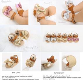 img 2 attached to Soft Sole Baby Sandals For Boys And Girls - Perfect Summer Shoes For First Walkers And Beach Play