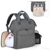 compartments backpack breastmilk pockets suitable feeding logo