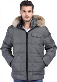 img 3 attached to Men'S White Duck Down Puffer Jacket By Fashciaga