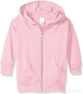 👶 clementine baby infant premium fleece zip sweatshirt hoodie - cozy and convenient for little ones логотип