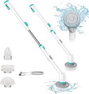 🧼 clyroom electric spin scrubber cl1 ipo, cordless ipx7 shower scrubber with 3 interchangeable brushes, rechargeable scrubber with 90-minute runtime, short and long handle modes, extension arm for tile floor cleaning logo