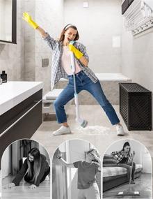 img 3 attached to 🧼 Clyroom Electric Spin Scrubber CL1 IPO, Cordless IPX7 Shower Scrubber with 3 Interchangeable Brushes, Rechargeable Scrubber with 90-Minute Runtime, Short and Long Handle Modes, Extension Arm for Tile Floor Cleaning