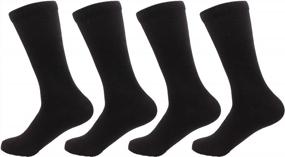 img 3 attached to Stay Comfortable All Day With BambooMN Men'S Rayon From Bamboo Socks - 4 Pairs
