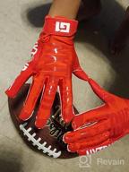 img 1 attached to Enhance Your Performance With Nxtrnd G1 Pro Football Gloves: Sticky Receiver Gloves For Men And Youth Boys review by Jason Flores