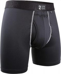 img 4 attached to Men'S 6-Inch Power Shift Boxer Briefs By 2UNDR - Optimal Comfort And Support