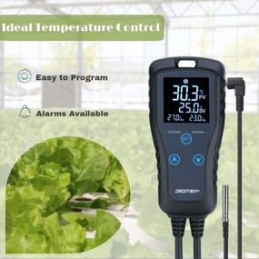 img 1 attached to DIGITEN DTC102 Temperature Controller Outlet 2-Stage Plug In Thermostat Digital Greenhouse Thermostat Reptiles Temperature Controller Heating Cooling Mode For Homebrewing Fermentation Space Heater