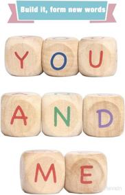 img 1 attached to 🧩 ROBUD Wooden Montessori Phonetic Cubes: Educational Learning Toys for Kids & Toddlers - 2 3 4 5 6 Years Old - Reading Blocks with Phonetic Letters