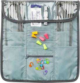 img 1 attached to 11-Piece Tunisian Crochet Hooks Set With Long Case, Afghan Knitting Needles Kit, Accessories Included, Perfect Gift For Mom - Looen Aluminum, In Grey, Sizes 2Mm/B-8Mm/L