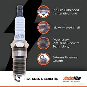 img 1 attached to 1 Pack Autolite XP3923 Iridium XP Automotive Replacement Spark Plug