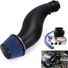 img 4 attached to 🚗 Enhance Honda Civic 92-00 EK EG Performance with PTNHZ Plastic Air Intake Pipe & Air Filter