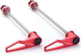 img 4 attached to Titanium Quick Release Skewer Set For Road Bikes & MTB Bikes - Upgrade Your Ride!