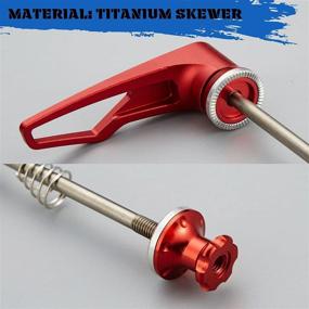 img 1 attached to Titanium Quick Release Skewer Set For Road Bikes & MTB Bikes - Upgrade Your Ride!