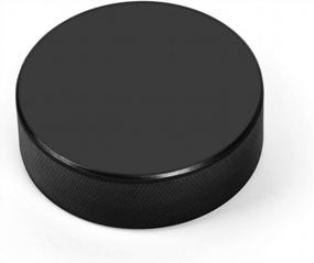 img 4 attached to Official Regulation Ice Hockey Pucks For Classic Training And Practice - 6Oz, 3 Inch Thickness, Black