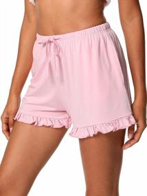 img 1 attached to Plus Size Women'S WiWi Bamboo Sleep Shorts: Soft Pajama Bottoms For Comfort & Style | S-4X