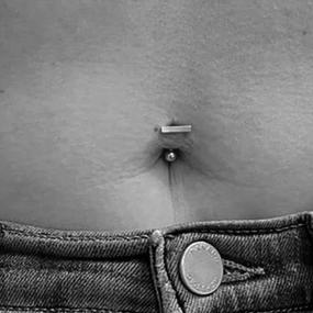 img 1 attached to Small Navel Clicker Ring - MODRSA Tiny Belly Button Jewelry Petite Simple Body Piercing For Women.