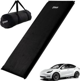 img 4 attached to 🛏️ Premium Tesla Model Y Camping Air Mattress - Comfortable Memory Foam Insert for Restful Sleep - Adjustable Firmness - EVNV (Model Y, Black)