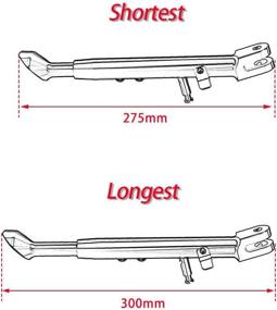 img 3 attached to FATExpress Motorcycle Aftermarket Adjustable Kickstand