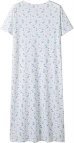 img 3 attached to Keyocean Womens Nightgowns Cotton Sleepwear Women's Clothing ~ Lingerie, Sleep & Lounge