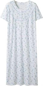 img 4 attached to Keyocean Womens Nightgowns Cotton Sleepwear Women's Clothing ~ Lingerie, Sleep & Lounge