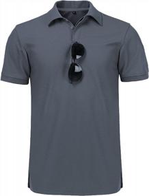 img 3 attached to Men'S Short Sleeve Sports Polo Shirt - Golf Tennis T-Shirt