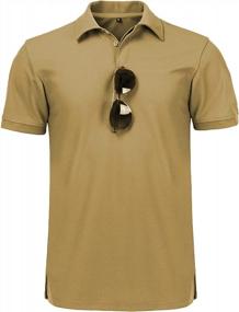 img 1 attached to Men'S Short Sleeve Sports Polo Shirt - Golf Tennis T-Shirt