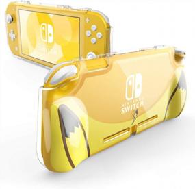 img 4 attached to Protect Your Switch Lite With Mumba'S Thunderbolt Series Clear Cover And TPU Grip In Yellow - Compatible And Effective!