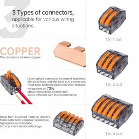 img 2 attached to Efficient And Versatile Electrical Lever Wire Connectors For Solid, Stranded And Flexible Wires