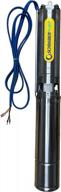stainless steel submersible deep well pump - 3hp - 144ft - 92gpm - 230v - no control box - 4s140522w by schraiberpump logo