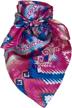 wyoming traders western buckaroo tan teal women's accessories - scarves & wraps logo