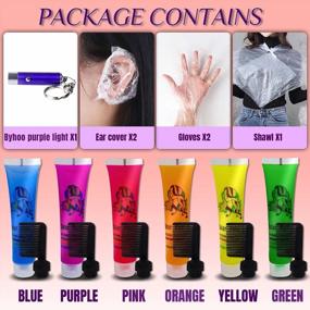 img 3 attached to Glow In The Dark Hair And Body Paint, Temporary Hair Dye For Light And Dark Hair, Super Chalk For Kids Hairstyles, Party Supplies Hair Color Product Gifts For Girls & Children.
