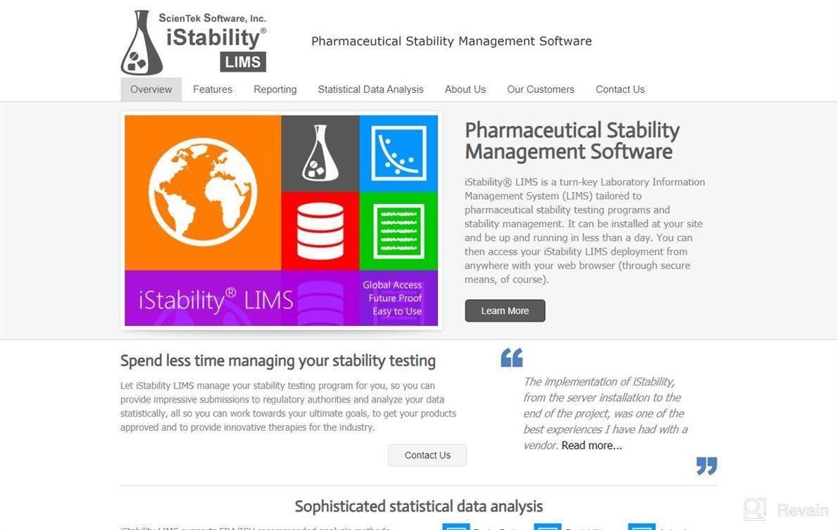 img 1 attached to iStability LIMS review by Keith Gonzales