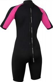 img 2 attached to Premium 3Mm Neoprene Wetsuit By Lemorecn - Shorty Jumpsuit For Adults