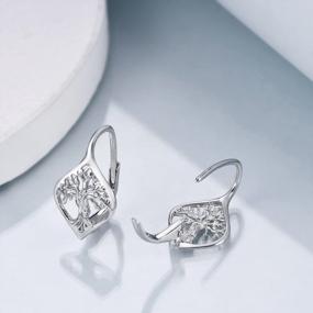 img 3 attached to Sterling Silver Dangle Earrings For Women - WINNICACA Leverback Drop Earrings