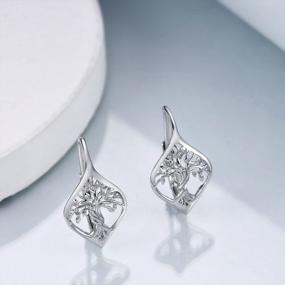 img 1 attached to Sterling Silver Dangle Earrings For Women - WINNICACA Leverback Drop Earrings