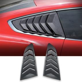 img 4 attached to 🔆 MEEAOTUMO Side Window Louvers for Ford Mustang 2015-2022: Superior Sun Shade Cover & Trim Accessories