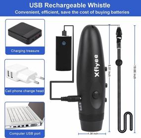 img 1 attached to Xflyee Electronic Whistle: USB Charged With Adjustable Tones, Perfect For Referees, Coaches, And Outdoor Safety