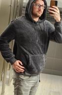 img 1 attached to Stay Warm And Cozy This Winter With PEGENO Men'S Fuzzy Sherpa Hoodie Pullover Sweatshirt review by Collin Donahue